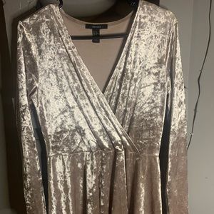 Crushed velvet dress